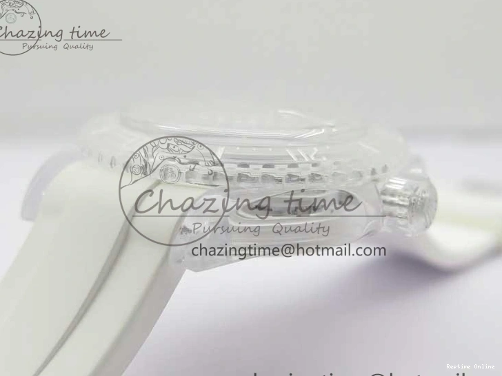 0512 Submariner Phantomlab Transparent KZF Best Edition Deep Blue Dial on White Rubber Strap VR WellDesigned 2568